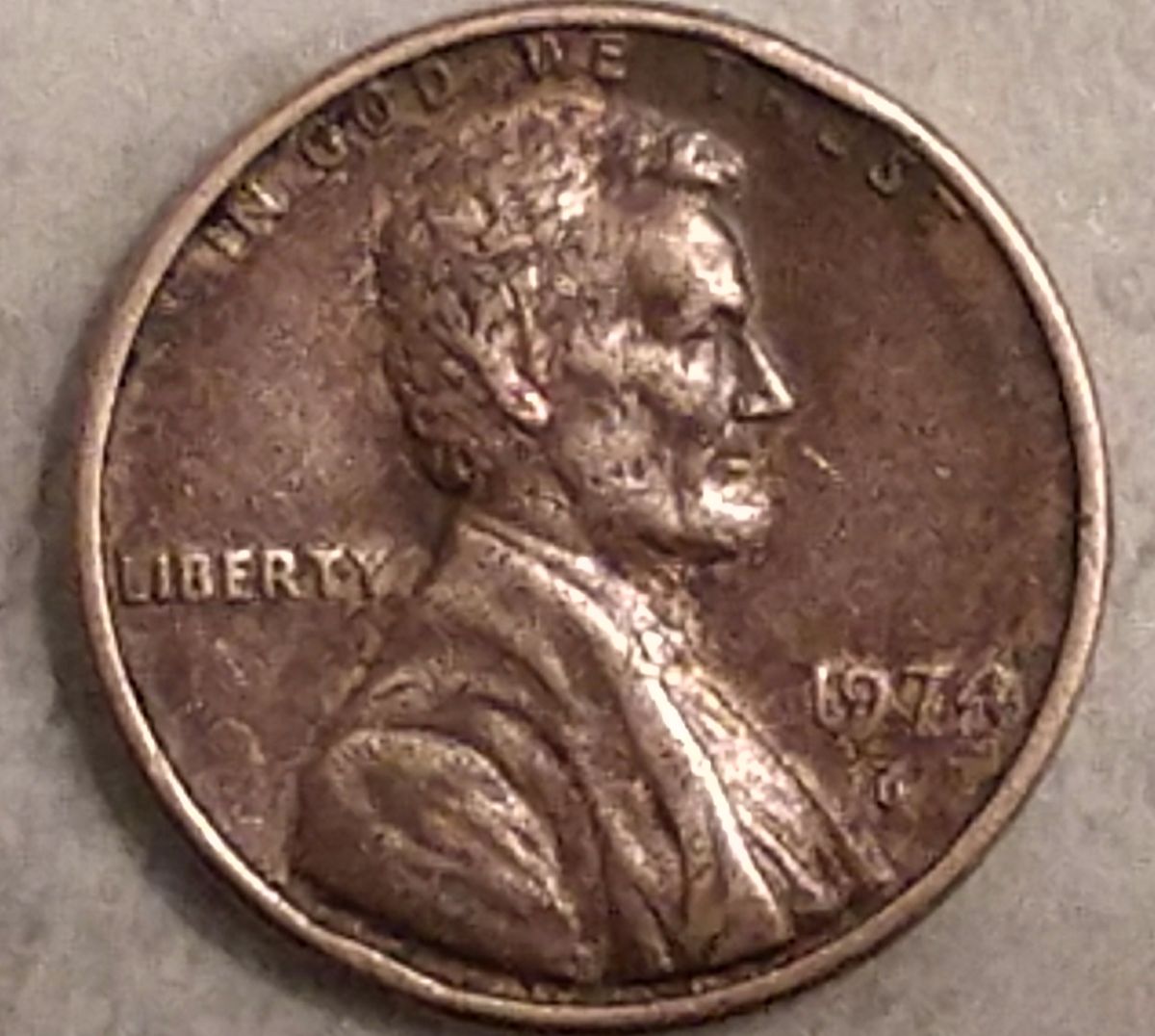 Please-Help-ID-Strange-1974-D-Lincoln-Cent-Human-Damage,-Mint-Error?